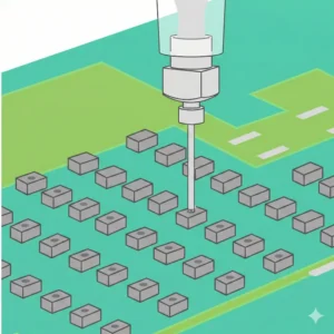 リモコン基板への導電性ペースト塗布